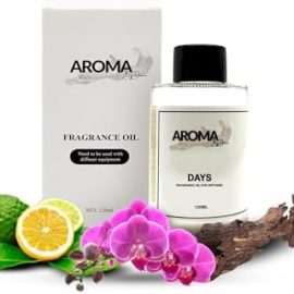 Aroma by Diane Essential Oils for Diffuser - Days Fragrance Oil Blend - Luxury Hotel Inspired Aromatherapy Oils - Bergamot, Rose and Sandalwood Scent - 120ml : Health & Household