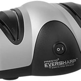 Presto 08800 EverSharp Electric Knife Sharpener, 2-Stage System, Silver/Black: Home & Kitchen