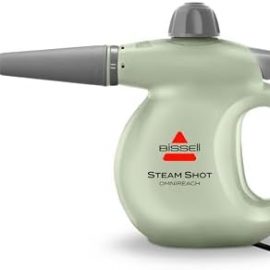 - BISSELL® Steam Shot™ OmniReach handheld portable steam cleaner for tile, grout, windows, bathrooms, kitchens, fabric steaming tool