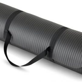 Amazon Basics 1/2 Inch Extra Thick Exercise Yoga Mat with Carrying Strap, Black : Sports & Outdoors