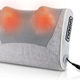HY-IMPACT Heat & Massage Pillow, 20 Shiatsu Rotating Heads, Variable Speed and Direction, Great for Neck, Back, Shoulders, Legs, and Feet, Muscle Pain Relief, Perfect For Use at Home, Office, and Cars : Health & Household