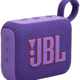 JBL Go 4 - Ultra-Portable, Waterproof and Dustproof Bluetooth Speaker, Big Pro Sound with Punchy bass, 7-Hour Built-in Battery, Made in Part with Recycled Materials (Purple) : Electronics