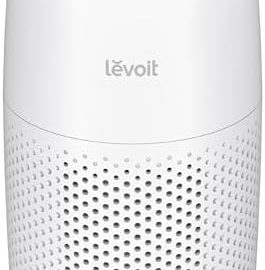 LEVOIT Air Purifiers for Bedroom Home Dorm, 3-in-1 Filter Cleaner with Fragrance Sponge for Better Sleep, Filters Smoke, Allergies, Pet Dander, Odor, Dust, Office, Desktop, Core Mini-P, White : Home & Kitchen