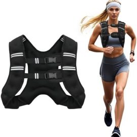 Poudee Weighted Vest, 12LB Weight Vest for Men Women, Body Weight Vests Adjustable with Reflective Stripe for Strength Training, Running, Training Workout, Jogging, Walking - 12LB : Sports & Outdoors