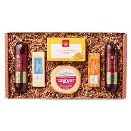 Hickory Farms Signature Beef Meat and Cheese Gift Basket (Medium) - Box Set | Charcuterie Board Food | Summer Sausage | Father's Day | Mother's Day | Easter | Christmas | Holiday | Housewarming | Gourmet | Sympathy | Care Package : Grocery & Gourmet Food