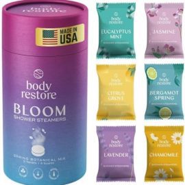 Body Restore Shower Steamers Aromatherapy 6 Pack - Christmas Stocking Stuffers, Birthday Gifts for Women, White Elephant, Relaxation, Self Care for Men - Bloom : Beauty & Personal Care