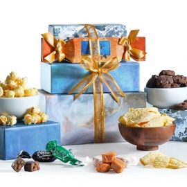 Broadway Basketeers Food Gift Baskets for Holiday Delivery, Men, Women, College Students - Gift With Chocolate Cookies, Popcorn & Candies - Birthday, Thank You, Sympathy or Get Well Christmas Gifts Box : Grocery & Gourmet Food